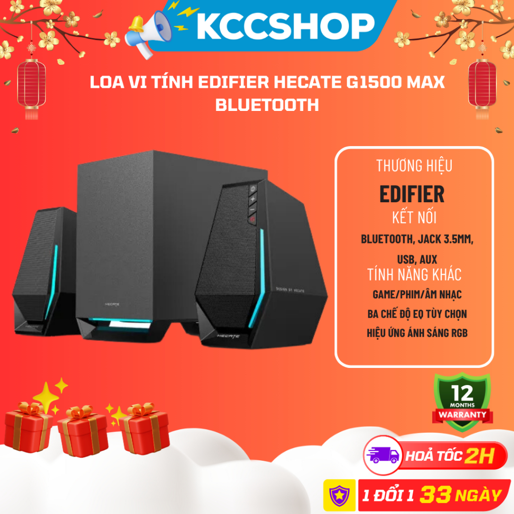 Loa vi tính Edifier HECATE G1500 MAX Bluetooth - Chính Hãng Bảo ...