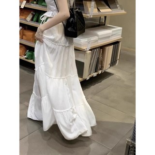 Chân váy midi Forgirl chân váy xòe dài voan tơ thiết kế layer 4 tầng bồng bềnh T017