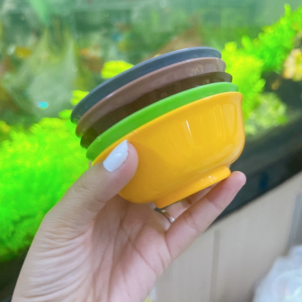 combo 10Chén Chấm sâu 9cmx4cm - chén nhựa đựng nước chấm BKP nhiều màu tiện lợi