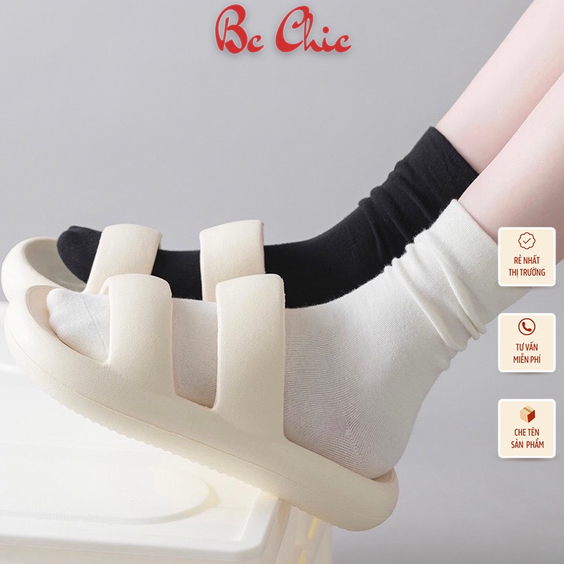 [Hàng chuẩn] Tất cao cổ T 800 chất cotton trơn mềm , 3 màu cổ bo chun siêu co giãn BC_CHIC LINGERIE