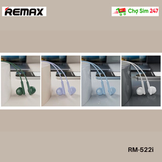 Tai nghe dây REMAX RM-522 chân 3.5 - RM-522I chân L - tai nghe có dây dành cho điện thoại, máy tính pc laptop