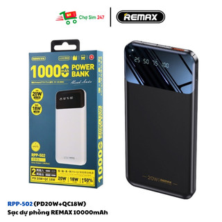 Sạc dự phòng REMAX 10000mAh sạc nhanh PD20W+QC18W RPP-502