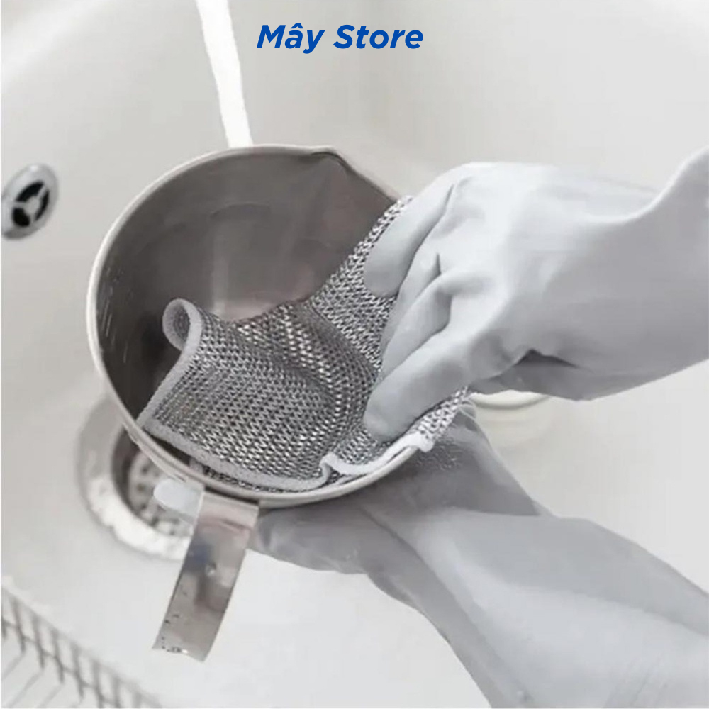 [COMBO 10] Giẻ Lau Bếp Dây Kim Loại Lau Bồn Rửa Chén Cọ Rửa Xoong Nồi Chén Bát,  Tấm Cọ Rửa Đa Năng Không Mòn,  Khăn Lướ