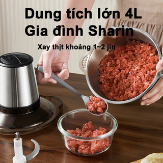 OOKAS Máy xay thịt cối xay thịt máy xay đa năng máy xay mini cối xay thực phẩm đa năng inox 304 dung tích 3L 4L