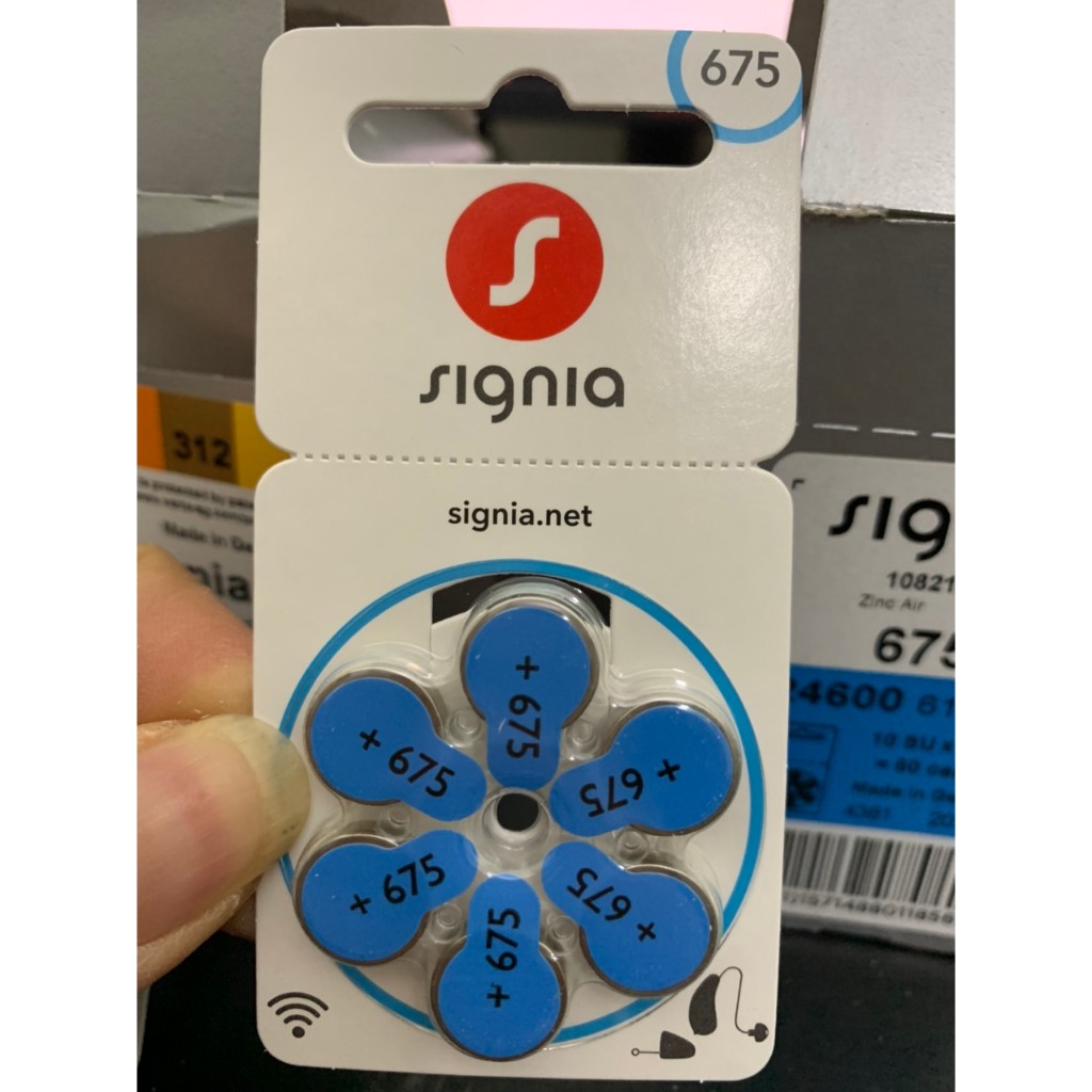 Pin máy trợ thính size 675 A675 PR44 Hàng chính hãng Signia ( Siemens ...