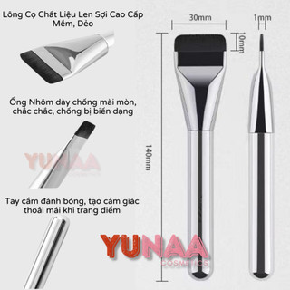 [Y106] Cọ Nhôm VUÔNG DẸP PHẲNG - Tán Kem Nền, Phấn Nền - Foundation Brush