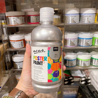 MONT MARTE - Màu poster trắng/ nhũ vàng gold/ nhũ bạc silver bình 500ml 🌻 chính hãng, vẽ tranh, trang trí thiệp