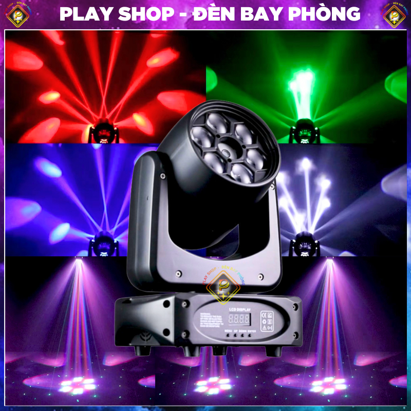 Đèn Moving XPACE 150W 6 Mắt Laser Dùng Trong Phòng Karaoke, Bar Mini