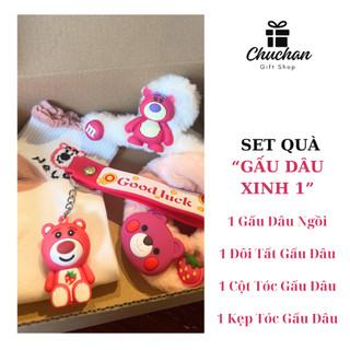 Set Quà Tặng Gấu Dâu Xinh LINDOria, Quà tặng Bạn Gái Đặc Biệt, Sinh Nhật, Kỷ Niệm, 14/2, 20/10, 8/3