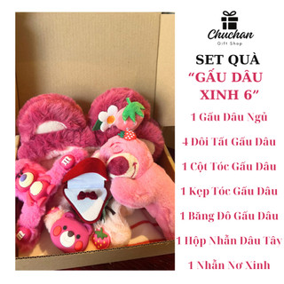 Set Quà Tặng Gấu Dâu Xinh LINDOria, Quà tặng Bạn Gái Đặc Biệt, Sinh Nhật, Kỷ Niệm, 14/2, 20/10, 8/3