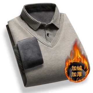 áo len cổ sơ mi nam hàng quảng châu lót nỉ ấm áp giảm giá sâu (có sẵn 1 số mầu)