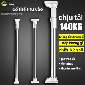 Thanh Treo Quần Áo LUMERA không khoan - Điều chỉnh độ dài inox 304 không gỉ