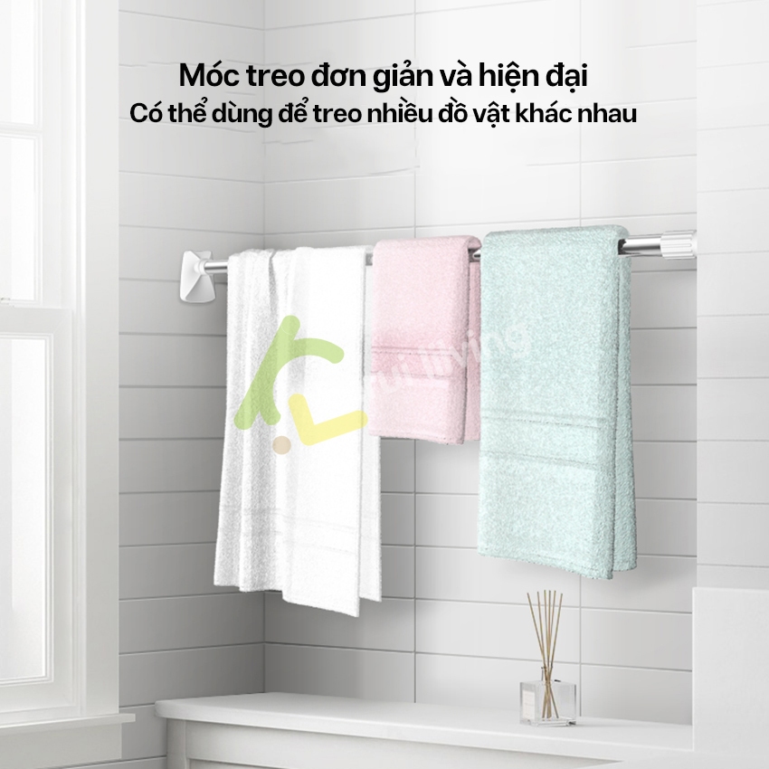Thanh Treo Quần Áo LUMERA không khoan - Điều chỉnh độ dài inox 304 không gỉ