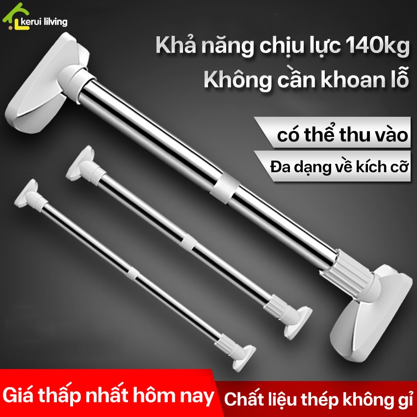 Thanh Treo Quần Áo LUMERA - Không cần khoan tường - Điều chỉnh độ dài inox 304 không gỉ