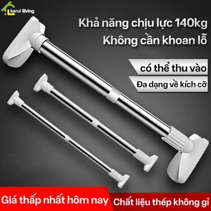 Thanh Treo Quần Áo LUMERA - Không cần khoan tường - Điều chỉnh độ dài inox 304 không gỉ