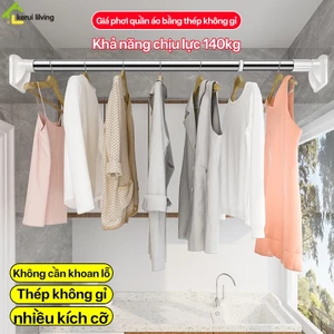Thanh treo quần áo LUMERA - Có thể thu vàoTiết kiệm không gian không cần khoan vít Tháo lắp dễ dàng