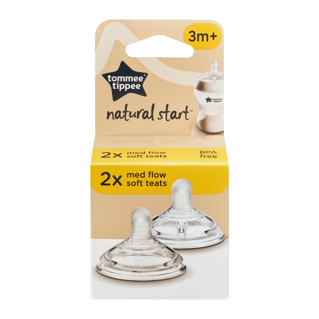 Ảnh Núm Ty Silicon Siêu Mềm Tự Nhiên Tommee Tippee Natural Start Nhiều Size (Vỉ Đôi, Tách Lẻ) 2