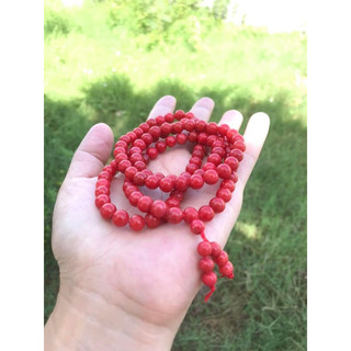 Vòng san hô đỏ 108 hạt 6ly