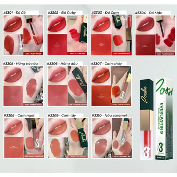 Son Kem 2 Đầu Ver3 Posshe Siêu Lì Không Trôi - Mua 2 Cây Tặng Sáp Dưỡng Và Sáp Tẩy Trang Posshe Chính Hãng