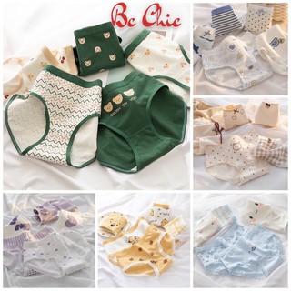 Set 5 quần lót nữ cotton kháng khuẩn kèm nhiều hoạ tiết CB5 BC_CHIC LINGERIE