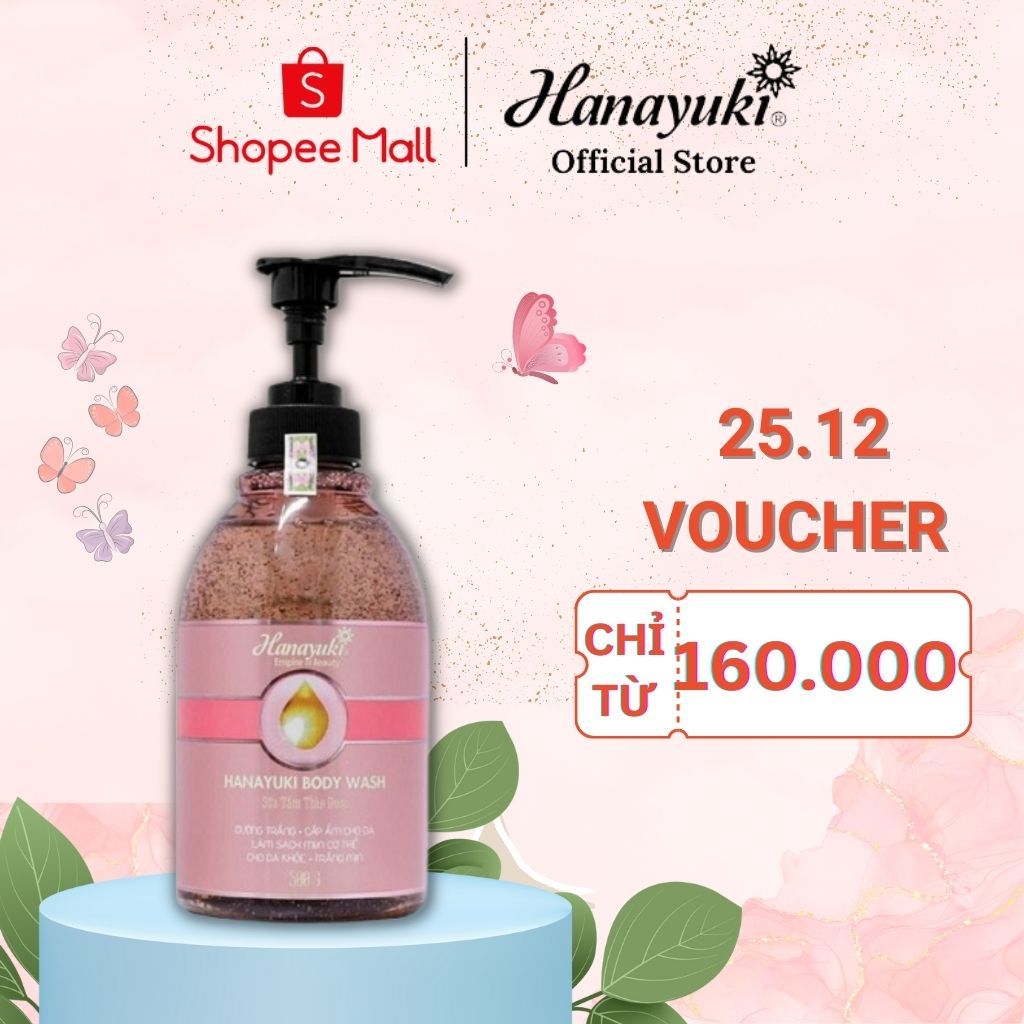 Ảnh Sữa Tắm Hanayuki Body Wash Trắng Da Dưỡng Ẩm Hanayuki Chính Hãng 1