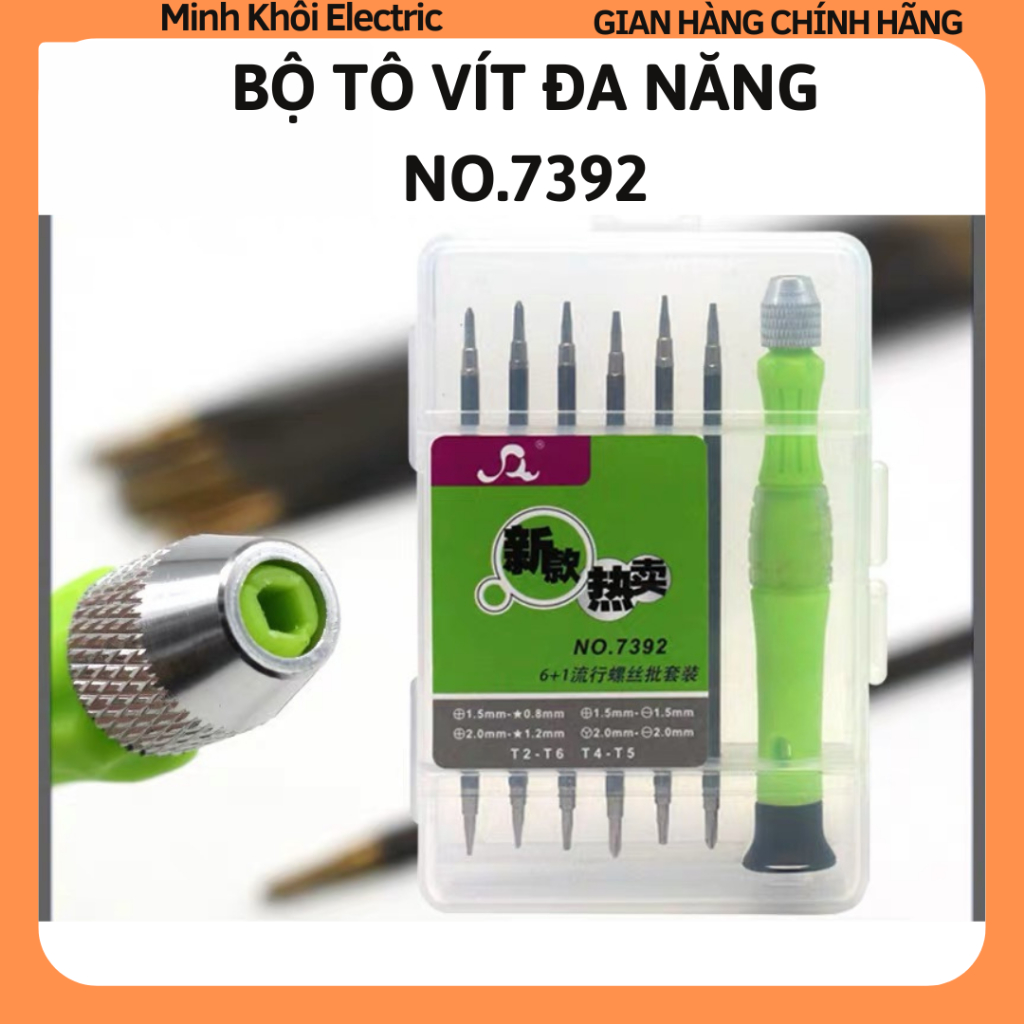 Bộ tô vít NO 7392, bộ tô vít sửa điện thoại 7392, hộp tua vít bộ tuốc ...