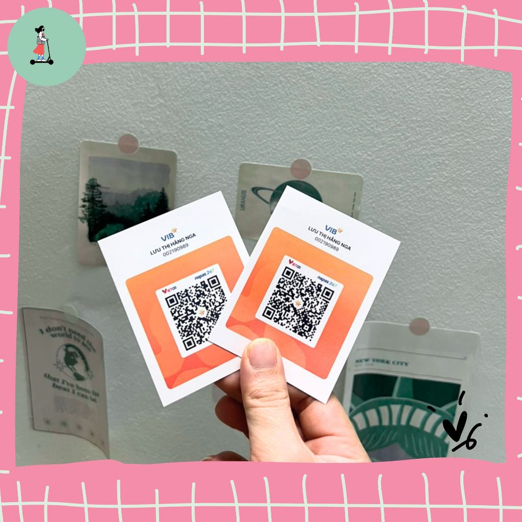 Sticker Dán Mã Quét QR Ngân Hàng (Quét được) In Theo Yêu Cầu (Có Ép ...