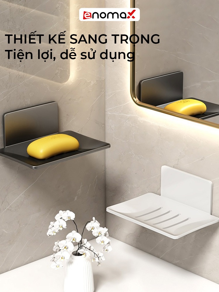 Kệ Xà Phòng Enomax Nhôm Hàng Không Chống Gỉ Sét | Eno 0173