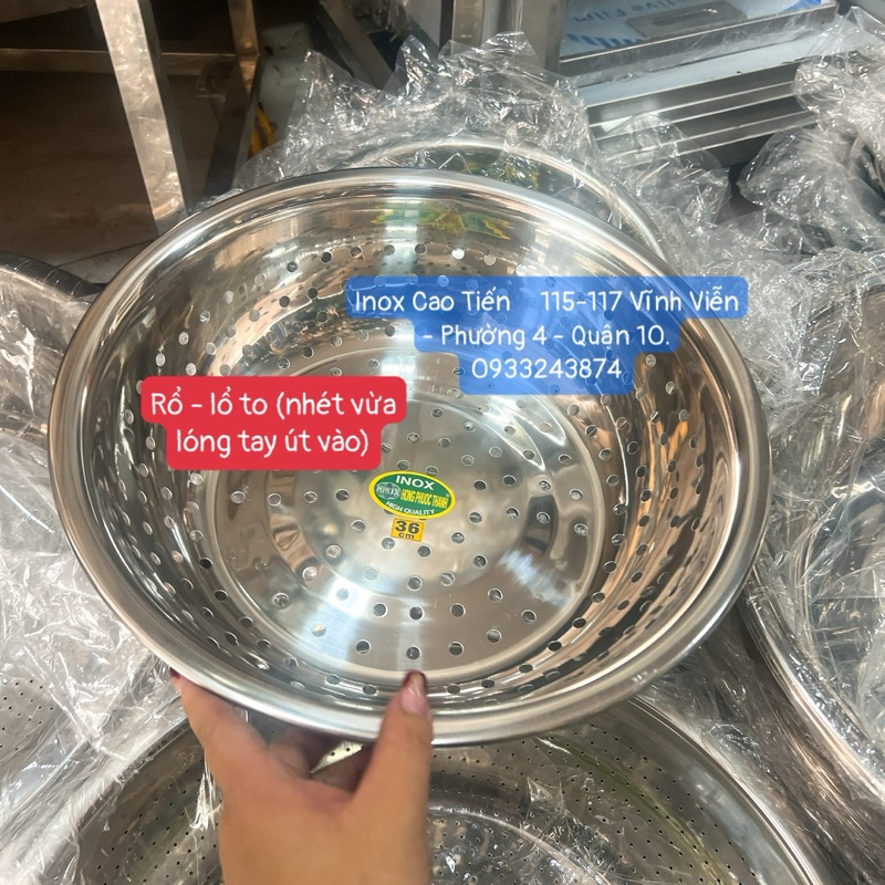 Rổ Inox sâu lòng Size LỚN - Inox 304 cao cấp | Shopee Việt Nam