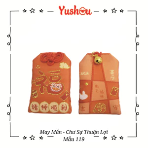 Túi Phước Yushou May Mắn 119 - Chư Sư Thuận Lợi, Kiểu Omamori Nhật, Có sẵn, Quà lì xì xịn.