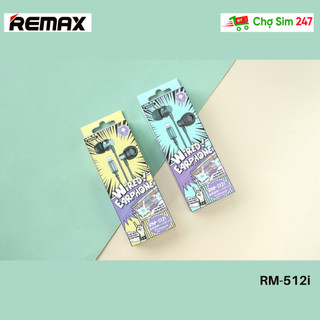 Tai nghe dây REMAX RM-512i chân L - Hợp kim nhôm + ABS - tai nghe có dây dành cho điện thoại