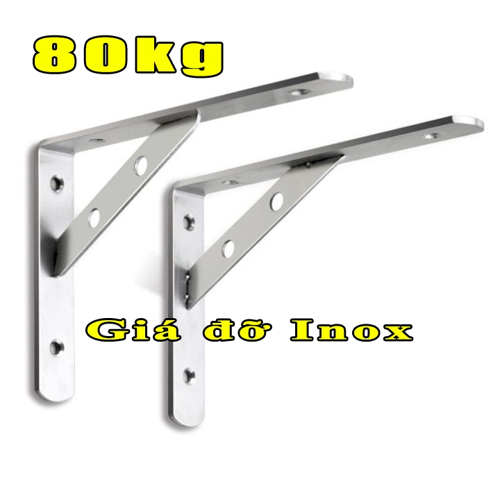 Giá Đỡ INOX, Ke Chữ L, Giá Đỡ Chữ L Chịu Lực 80kg,Bền Bỉ, Chắc Chắn ...