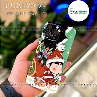 Tấm dán Skin Mặt sau - Ốp Lưng Shin Noel FULL VIỀN Dành cho 15 pro max,14 pro max,13 pro max,12 pro max- FukiShop