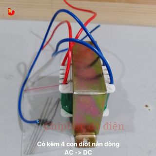 Biến áp nguồn 220v ra 12v 1a có tặng kèm 4 diot