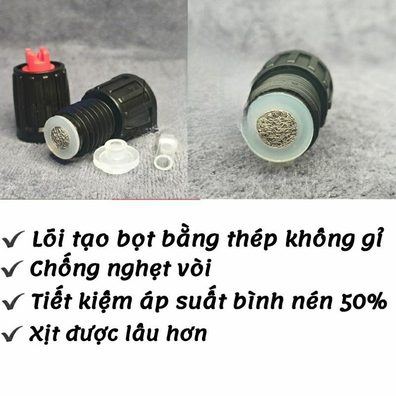 VÒI TẠO BỌT TUYẾT (LỖI LỌC BÔNG)