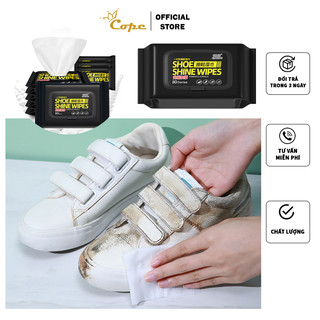 Khăn lau giày snacker, giấy ướt lau túi xách giày dép , vệ sinh giày túi xách balo Cope88