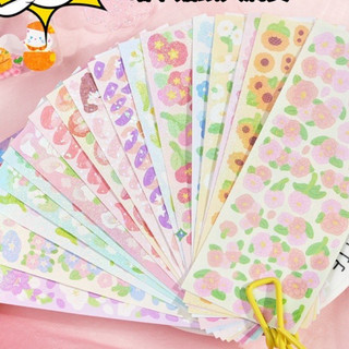DIY Hoả Tốc - Sticker lấp lánh, tấm hình dán dễ thương 🐻💕 mẫu ruy băng, thỏ, shiba, mèo con 😻 diy, bujo, quà tặng