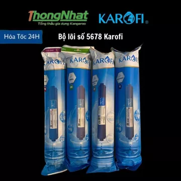 Bộ 4 Lõi máy lọc nước Karofi số 5 6 7 8. lõi Mineral, T33 GAC, Far, NANO 💥LÕI LỌC CHÍNH HÃNG💥 - Tặng kèm cút + dây dẫn