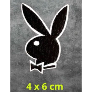 patch vải ủi nhiệt thêu hình thời trang thỏ đeo nơ gắn điện thoại siêu hot