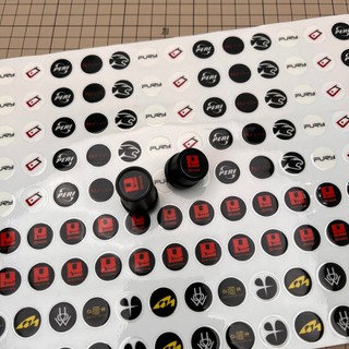 Sticker, UV DTF NỔI 3D tem dán, hình dán (bán theo chiếc) các thương hiệu Bida