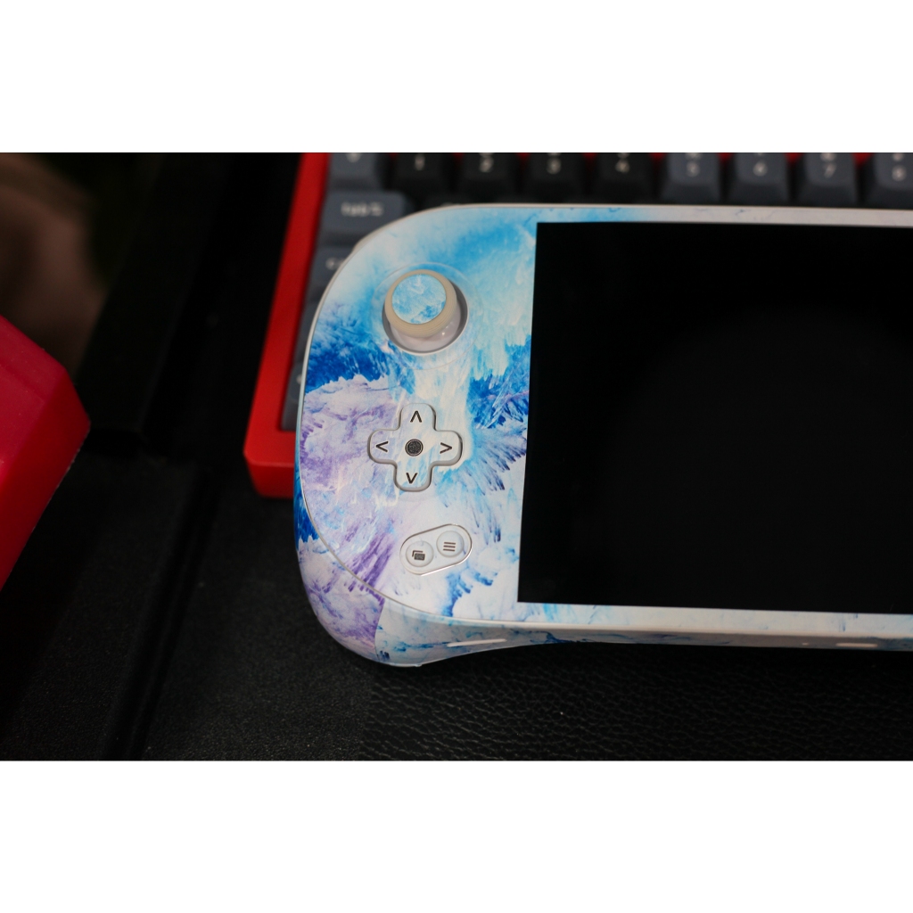 Skin dán AYANEO 2, 2s, Geek 1s, KUN mẫu vân đá xanh (Film 3M vân nổi, có custom theo ý thích, đã cắt sẵn chi tiết)