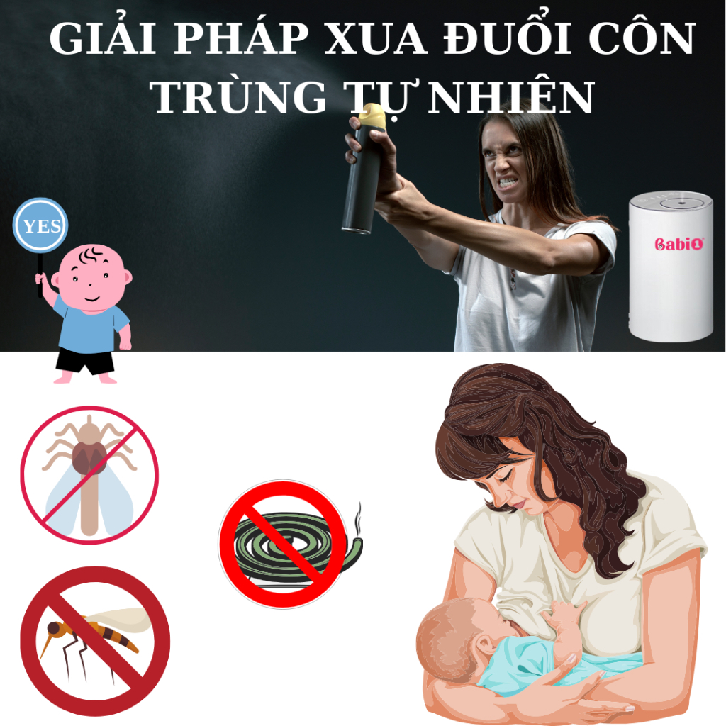 Máy Khuếch Tán Tinh Dầu BABIONE Máy Xông Tinh Dầu Trực Tiếp Di Động Thơm Phòng Ô Tô