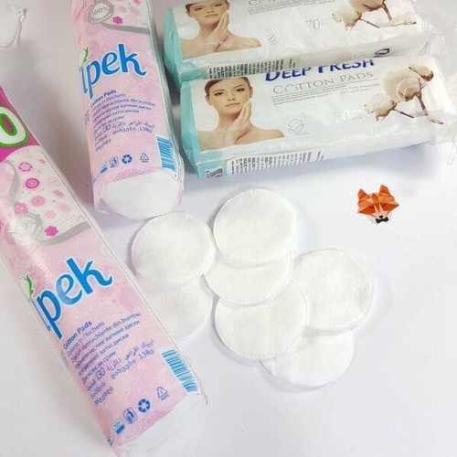 Ảnh Bông tẩy trang Ipek Cotton Pads siêu mềm mịn, thấm hút cực tốt và không để xơ bông khi dùng 3
