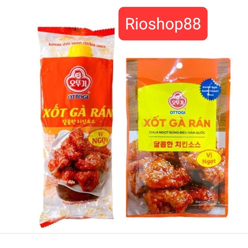 Xốt gà rán vị ngọt Ottogi chai 325g, gói 80 g | Shopee Việt Nam