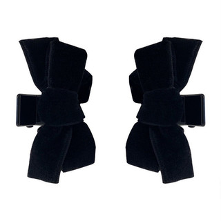 Set 2 kẹp tóc nhung đen kẹp mái xinh xắn