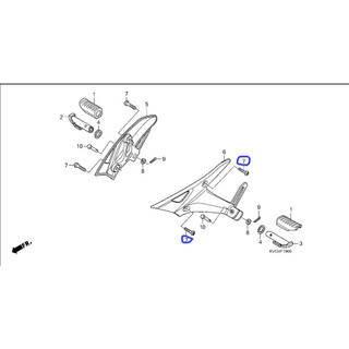 Ốc lục giác bát nhôm gác chân sau AB Air Blade 110 2007 2008 2009 2010 2011 2012