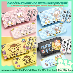 OLED/V1/V2/Lite Case Ốp PC / TPU Dành Cho Máy Game Cầm Tay Nintendo Switch Phong Cách Hoạt Hình Game