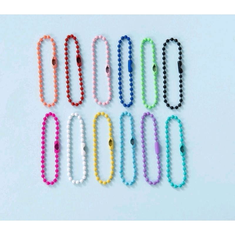 10 Dây Bi Tròn,Móc Khóa, Dây Treo Điện Thoại, Đồ Chơi ,Phụ Kiện Handmade