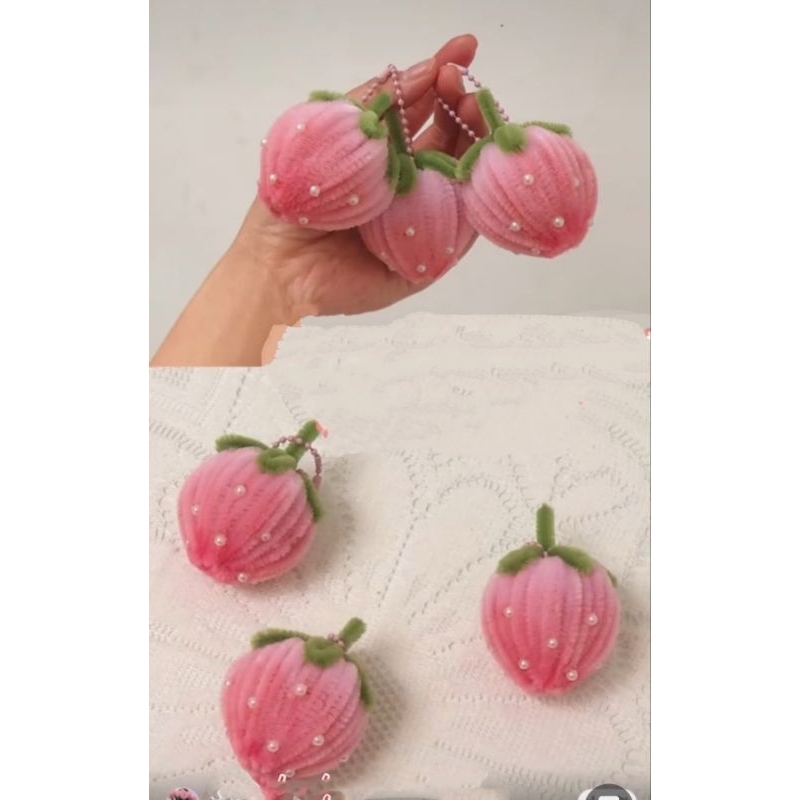 10 Dây Bi Tròn,Móc Khóa, Dây Treo Điện Thoại, Đồ Chơi ,Phụ Kiện Handmade