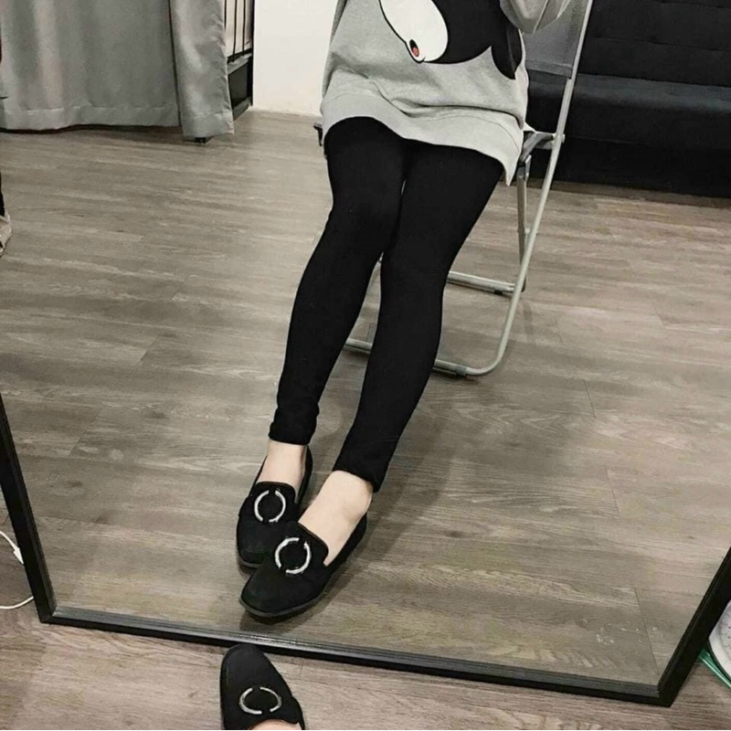 Quần Legging Nữ Nót Lông Vải Loại 1 Dày Mặc Siêu Ấm Mẫu Mới Tôn Đường Cong Vóc Dáng Trẻ Trung